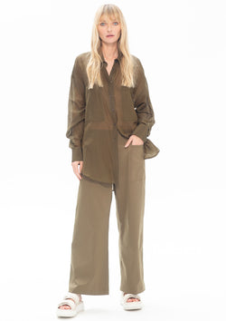 Mela Purdie Silk Cotton Voile Double Pocket Shirt