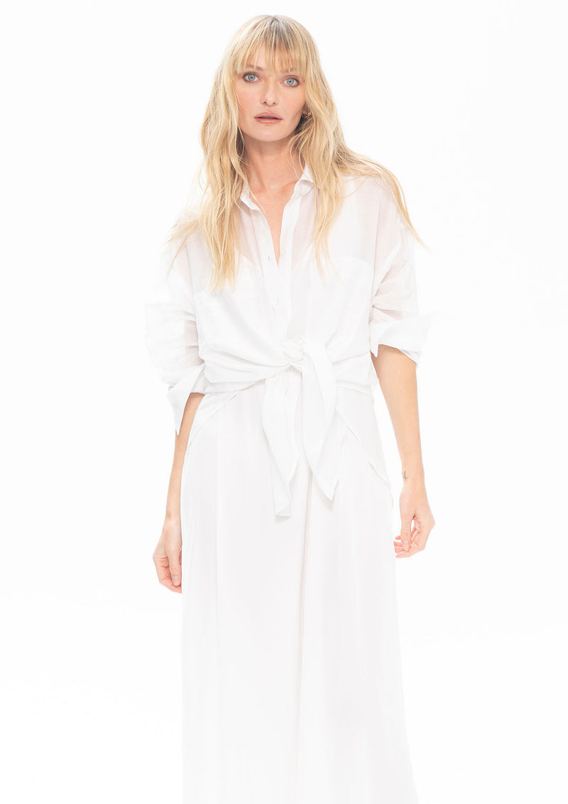 Mela Purdie Silk Cotton Voile Double Pocket Shirt