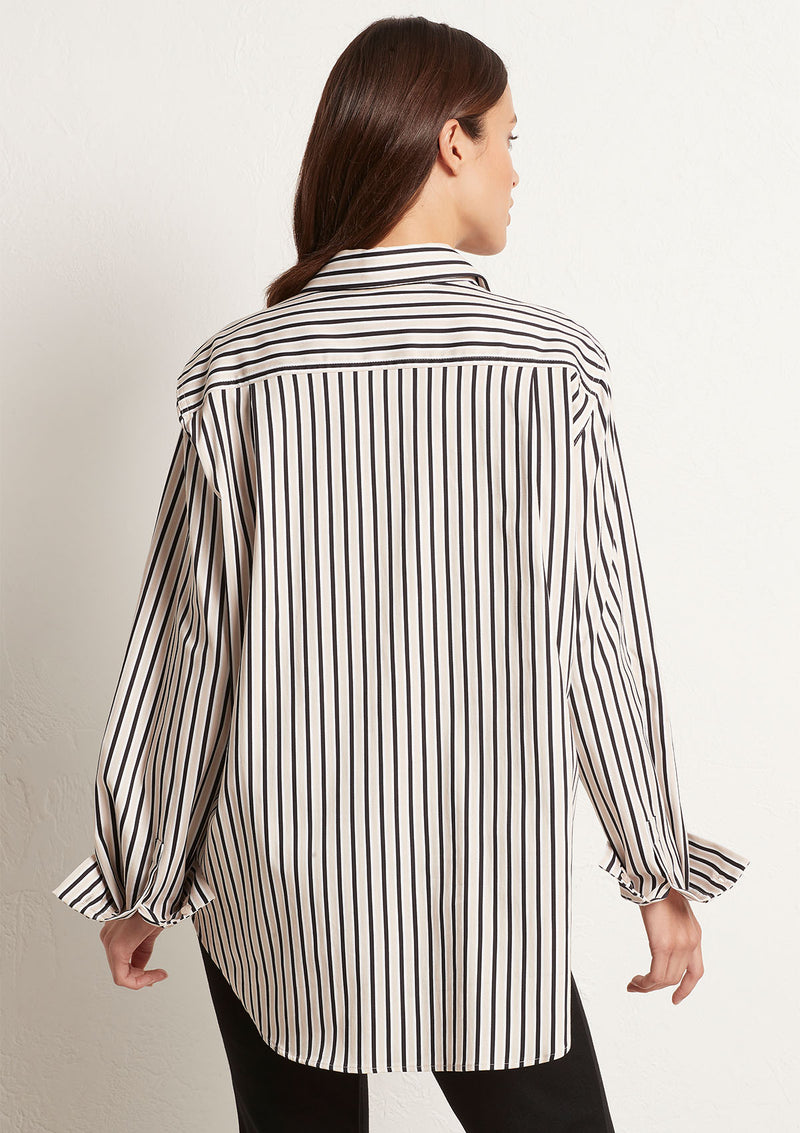 Mela Purdie Tri Stripe Popilene Chisel Pocket Shirt