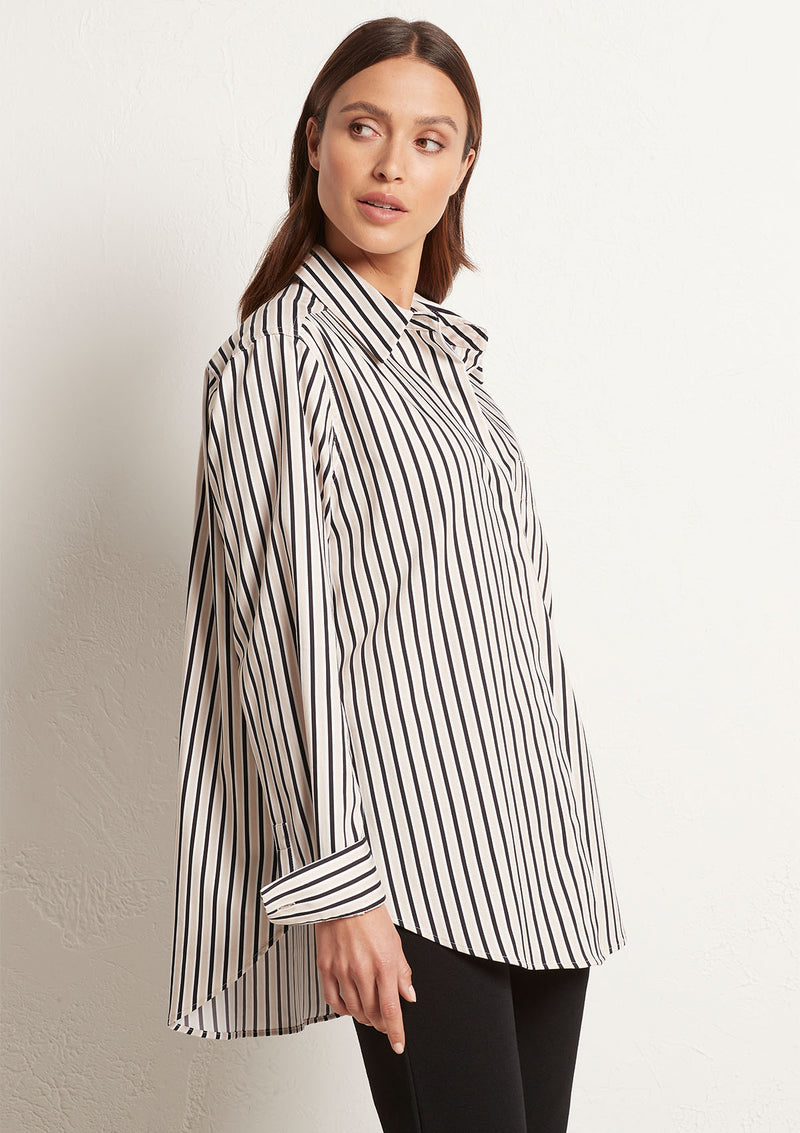 Mela Purdie Tri Stripe Popilene Chisel Pocket Shirt