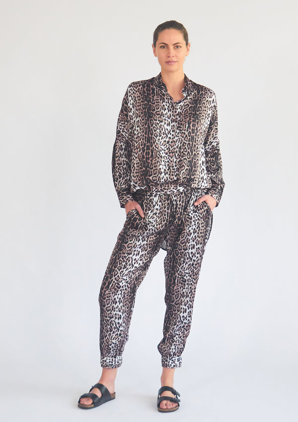 Mela Purdie Wild Stripe Animal Print Limitless Shirt