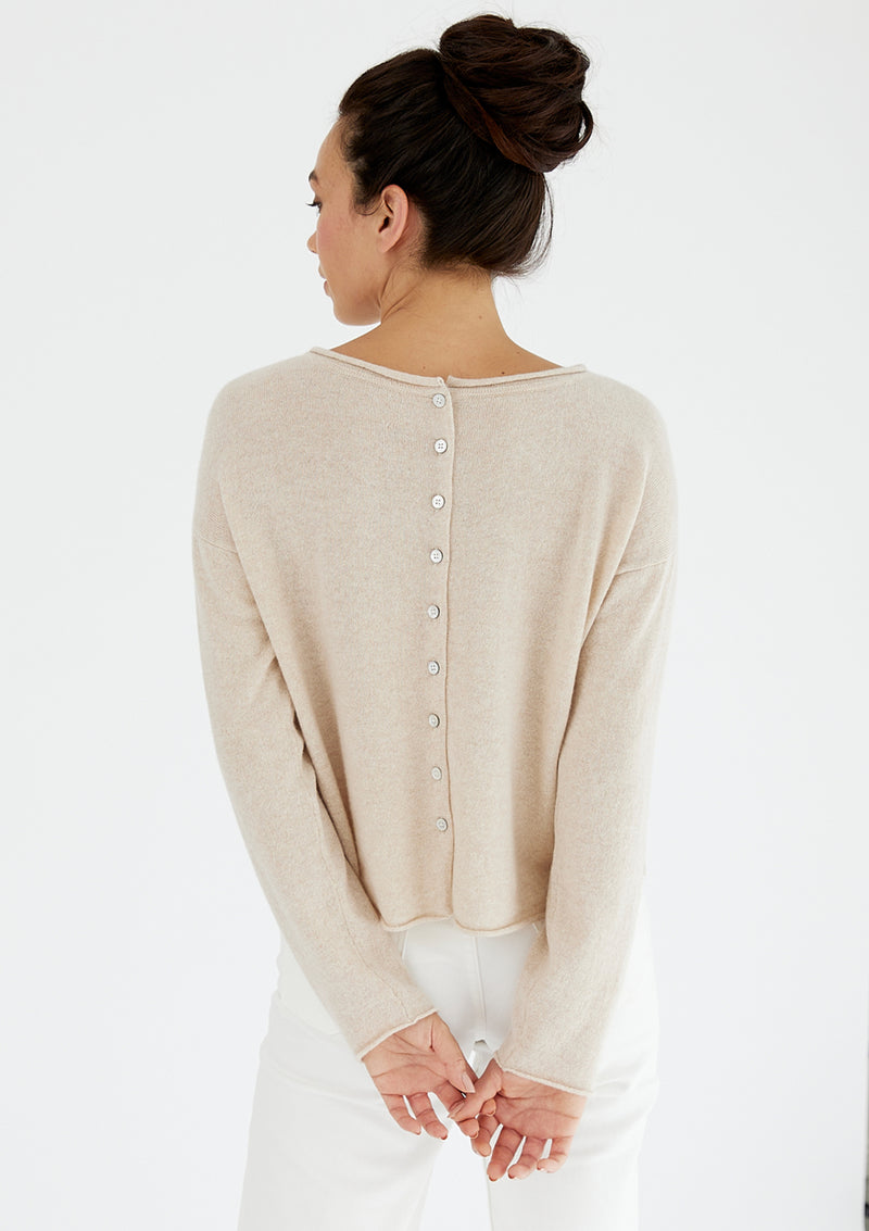 Mia Fratino Pure Reversible Button Cardigan