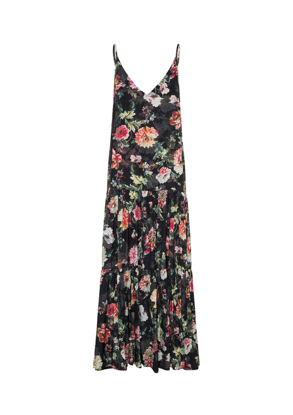 Mela Purdie Full Bloom Floral Print Mumbai Maxi Dress